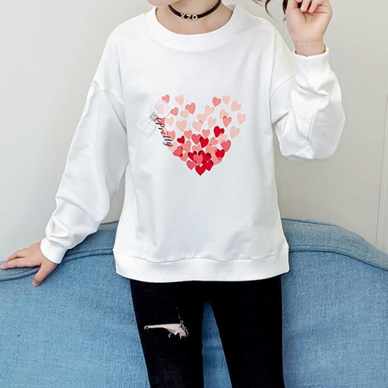 little girl clothing vendors Kid Girl Peach Heart Sweater - PrettyKid