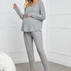 Solid Long-sleeve Maternity Top and Pants Women's Clothing - PrettyKid