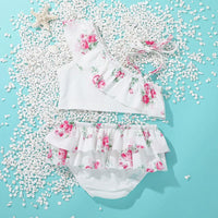 Toddler Girl 2-piece Floral Swimsuit - PrettyKid