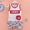 2PCS Fashion Sport Design Top and Pants - PrettyKid