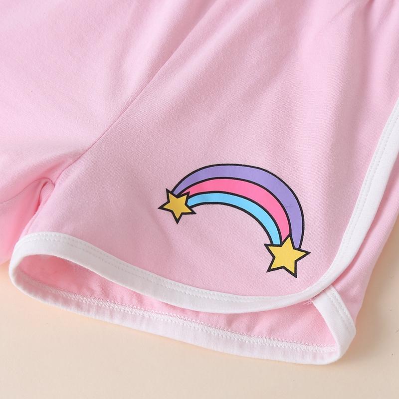 Toddler Girl Pink Unicorn Pattern Suit - PrettyKid