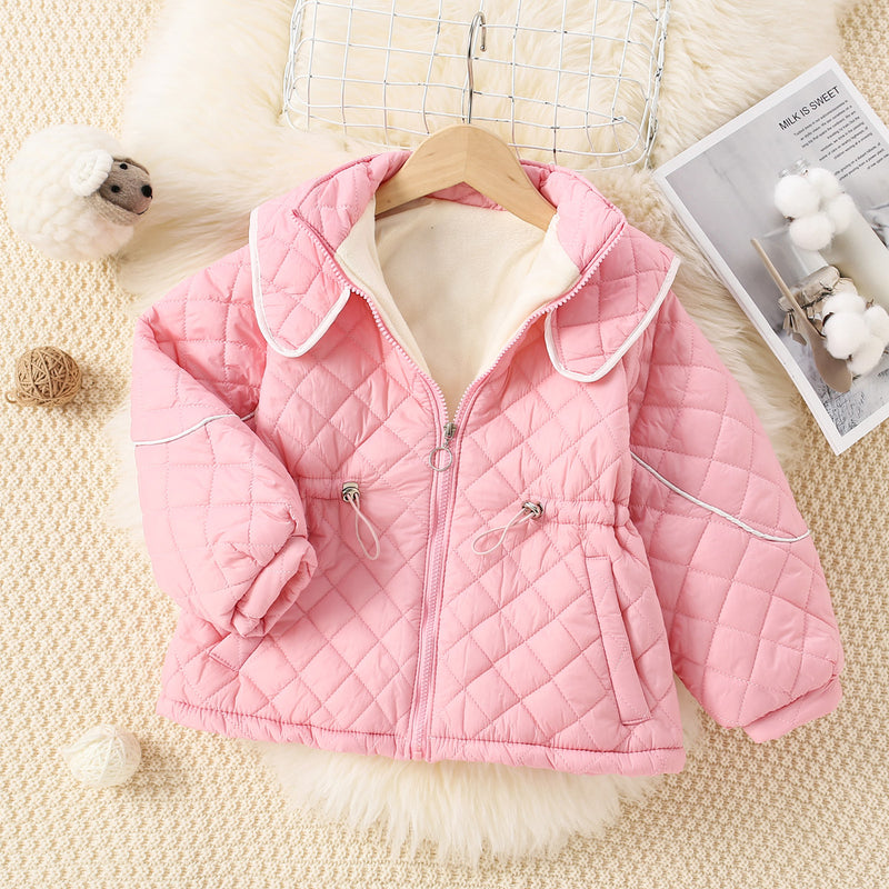 Wholesale Girls Sweet Vintage Lapel Long Cotton Clothes in Bulk - PrettyKid