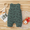 Baby Feather Print Multicolor Jumpsuit Children's Clothing - PrettyKid