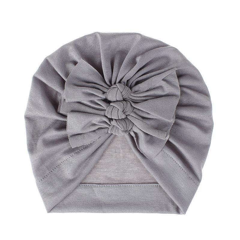 Cute Bownot Decoration Ruffled Head Cap - PrettyKid