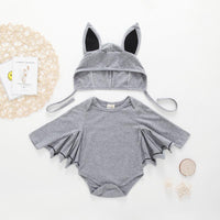 2-piece Cartoon Bat Bodysuit with Hat - PrettyKid