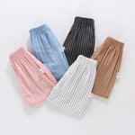 Toddler Girl Vertical Stripes Thin Mosquito Pants Wholesale Children's Clothing - PrettyKid