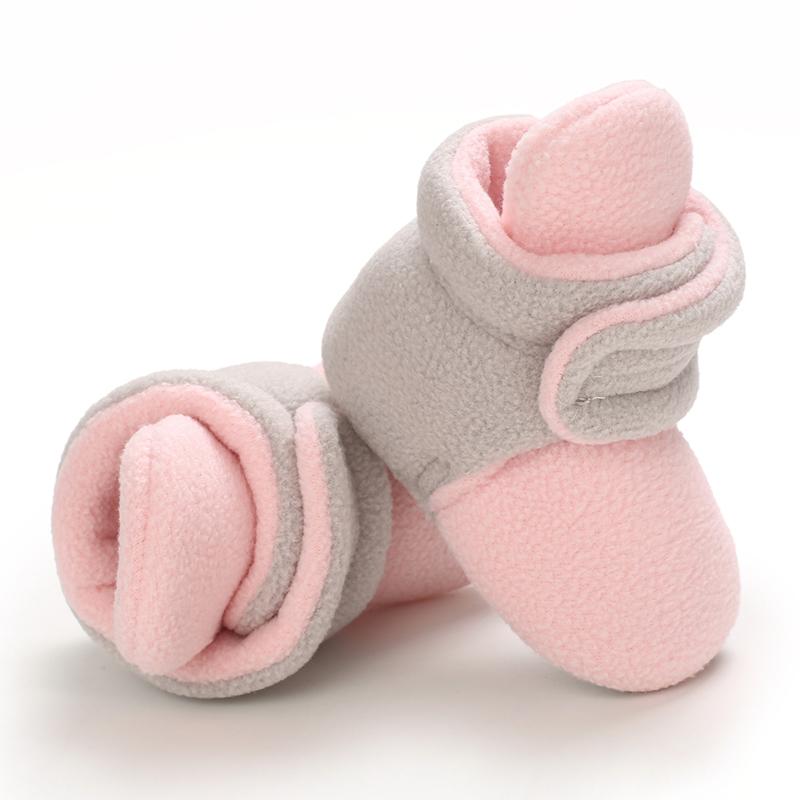 Velcro Design Cotton Fabric Baby Shoes - PrettyKid