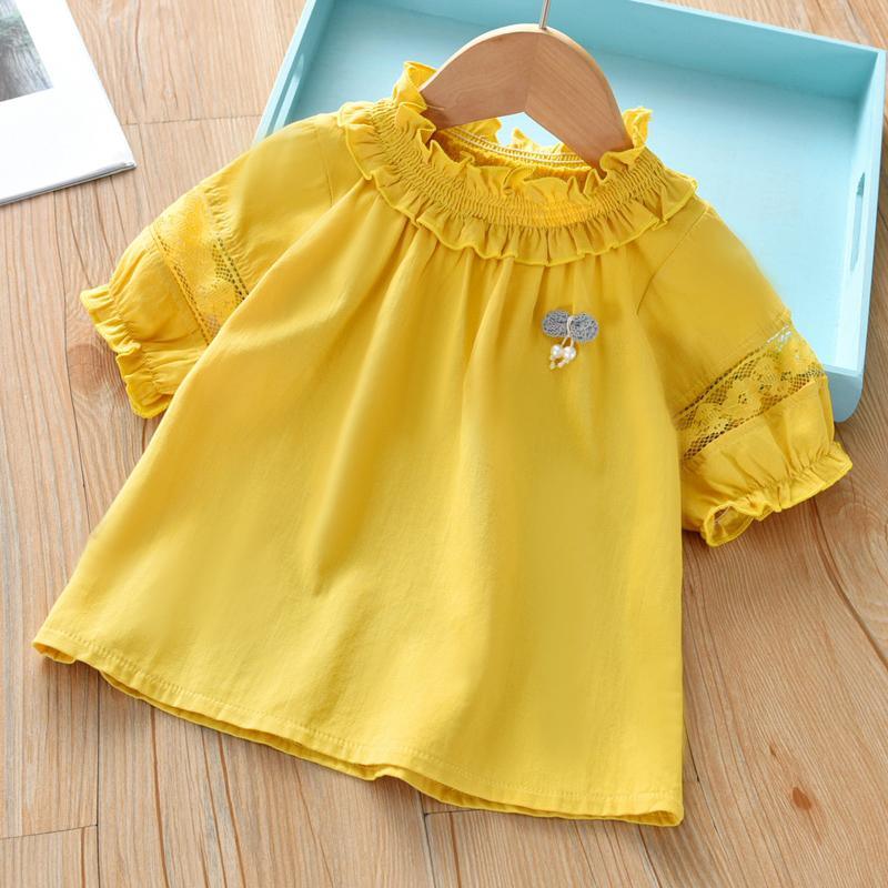 Ruffle T-shirt for Toddler Girl Wholesale Children's Clothing - PrettyKid