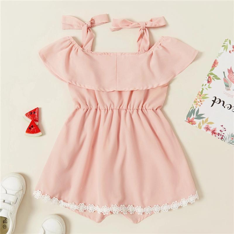 Girl Lace Cami Overalls - PrettyKid