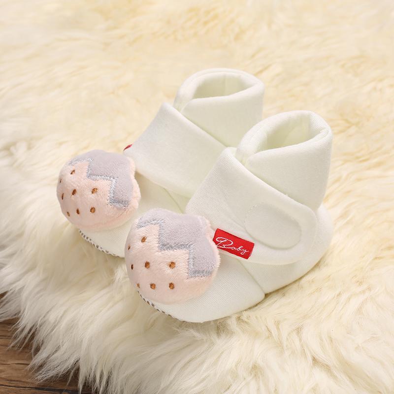 Velcro Design Cotton Fabric Shoes for Baby - PrettyKid