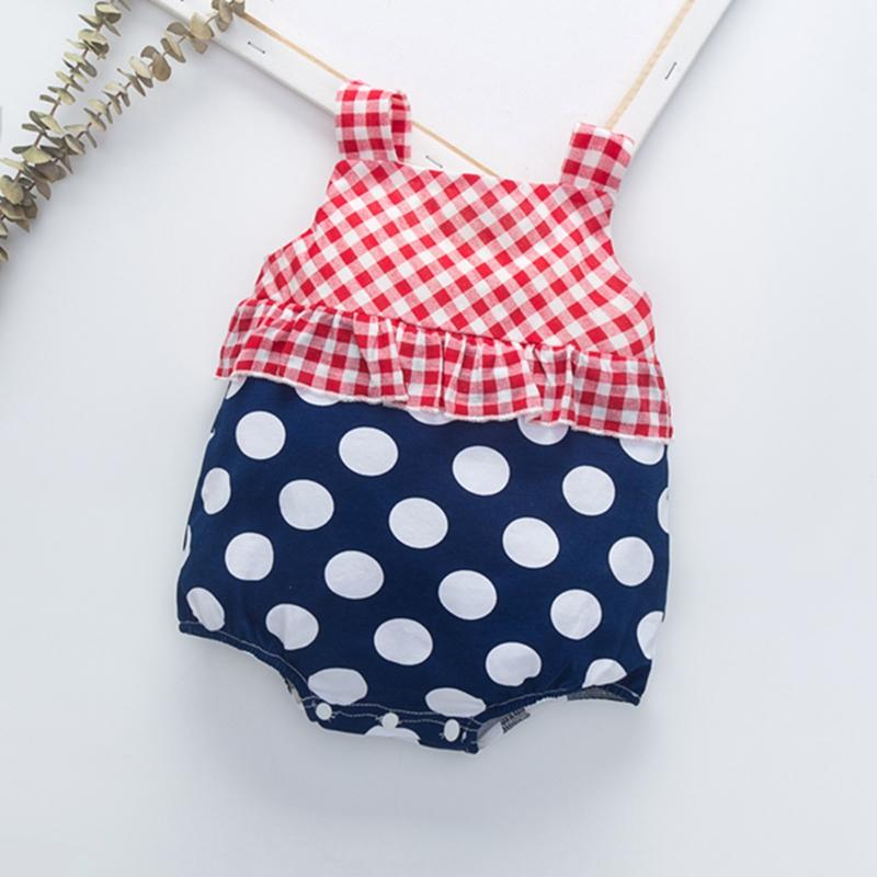Sling Polka Dot Bodysuit for Baby Girl Wholesale children's clothing - PrettyKid