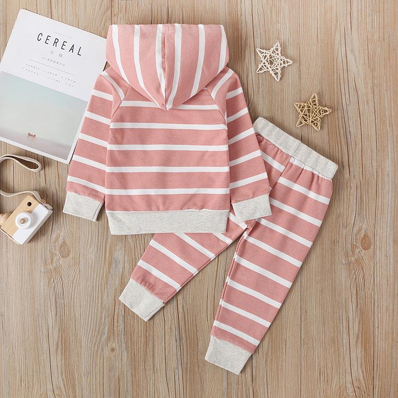 2-piece Stripes Hoodie & Pants for Baby - PrettyKid