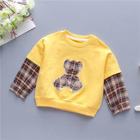 Bear Pattern Sweatshirts for Toddler Boy Wholesale Children's Clothing - PrettyKid