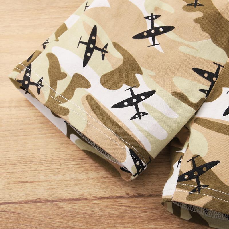 2-piece T-shirt & Camouflage Shorts for Children Boy - PrettyKid