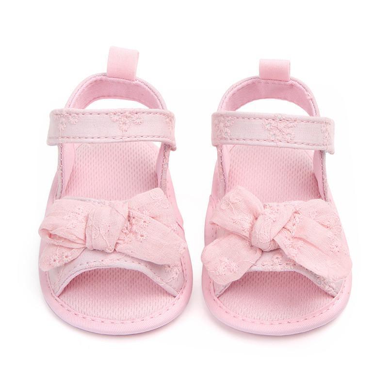 Bow Velcro soft sole baby shoe - PrettyKid