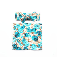 2-Piece Floral Wrapping Towel and Headband Set - PrettyKid