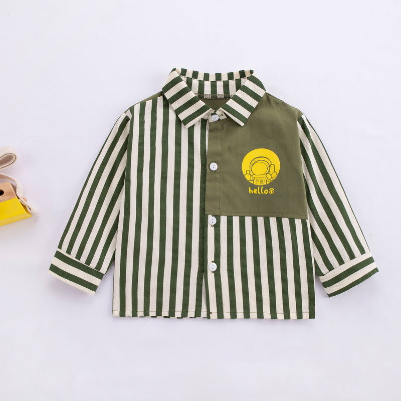 9months-4years Baby Toddler Blouses Striped Shirt Wholesale Toddler Clothing - PrettyKid
