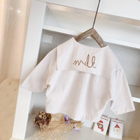 9months-5years Toddler Girl Blouse New Girls Embroidery Large Lapel Shirt Wholesale Childrens Clothing In Bulk - PrettyKid