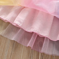 Girls Colorful Double-Layer Mesh Versatile Skirt - PrettyKid