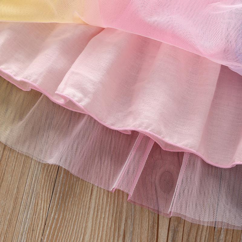 Girls Colorful Double-Layer Mesh Versatile Skirt - PrettyKid