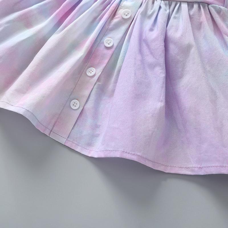 Baby Girl Dress Flying Sleeve Suspender Dress - PrettyKid