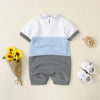 Cotton Color-block Jumpsuit for Baby Boy - PrettyKid