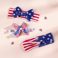 3 pieces Independence Day Bow Headband - PrettyKid