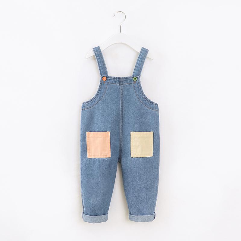 baby boy wholesale Toddler Boy Color-block Bib Pants - PrettyKid