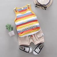 Strip Tank Top and Shorts Set - PrettyKid