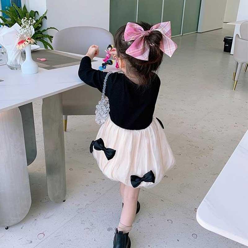 Bowknot Dress for Toddler Girl - PrettyKid