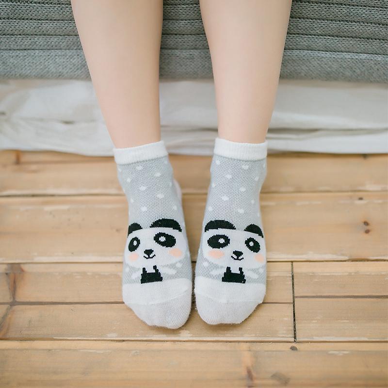 5-piece Cartoon Design Mesh Socks - PrettyKid