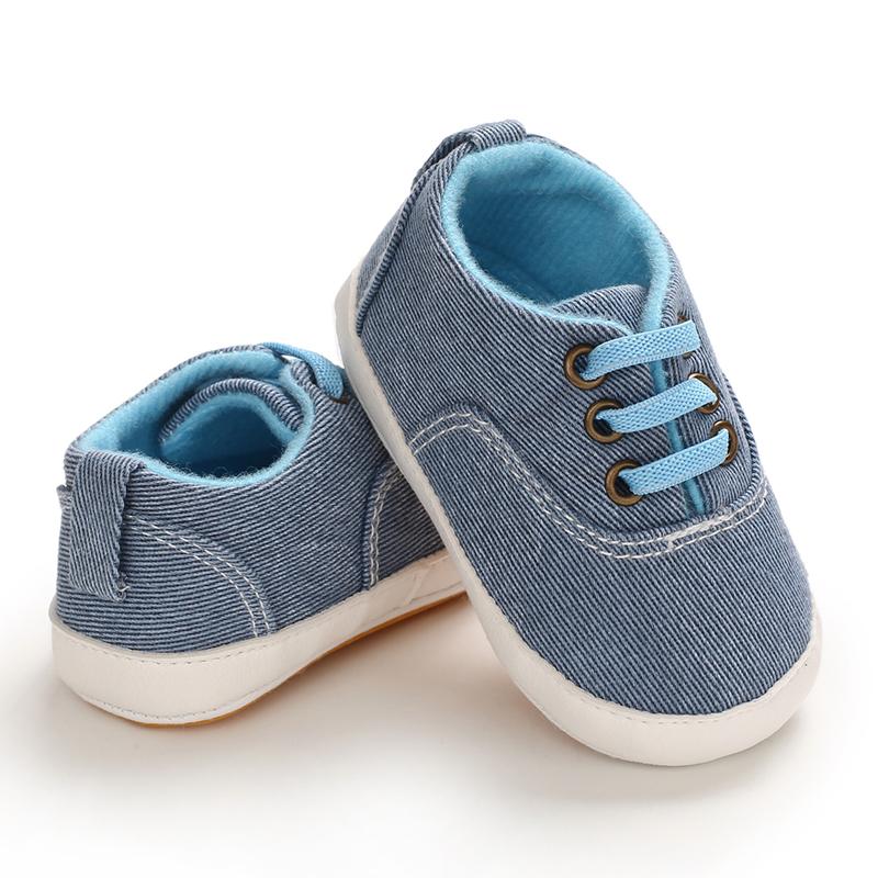 Elastic Band Design Soft Canvas Baby Shoes - PrettyKid