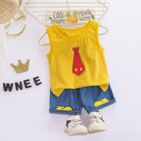 2-piece Cartoon Design Vest & Shorts for Children Boy - PrettyKid