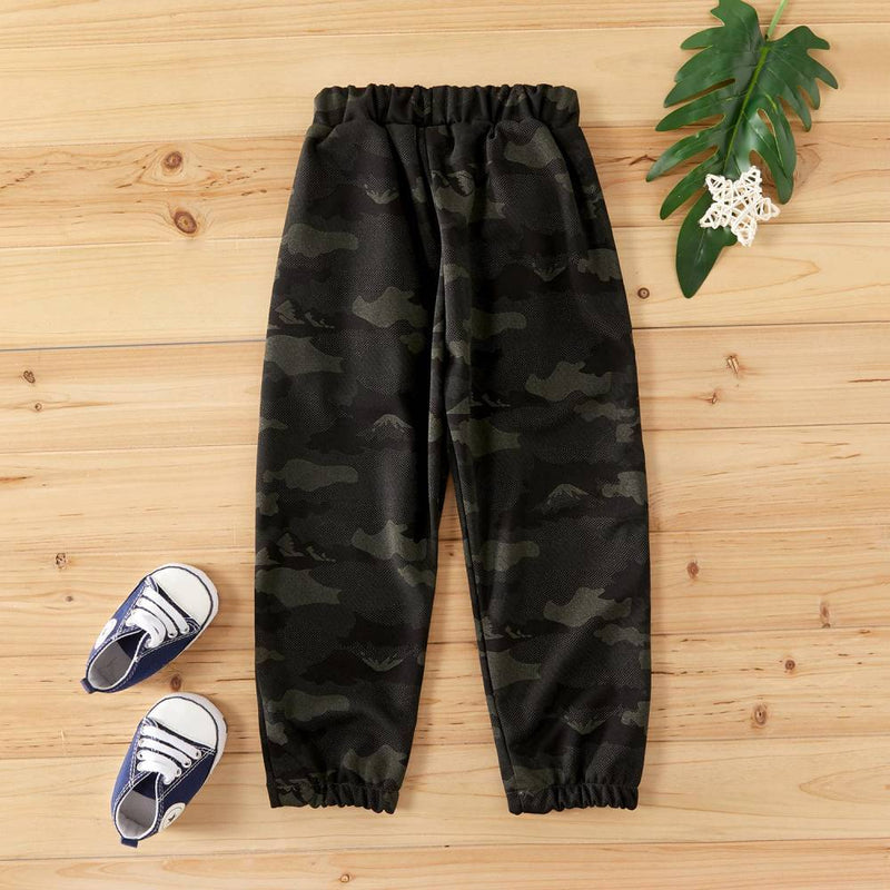 COTTNBABY Toddler Boy Camouflage Casual Sweatpants Harem Pants - PrettyKid