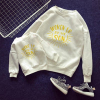 wholesale kids jeans Parent-Child Letter Pattern Sweatshirt - PrettyKid