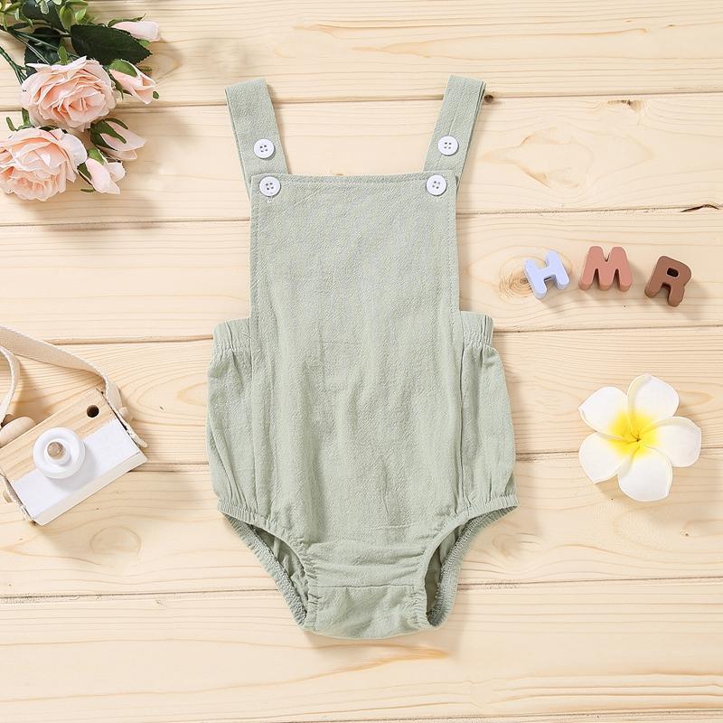 Baby Solid Pattern Bodysuit - PrettyKid