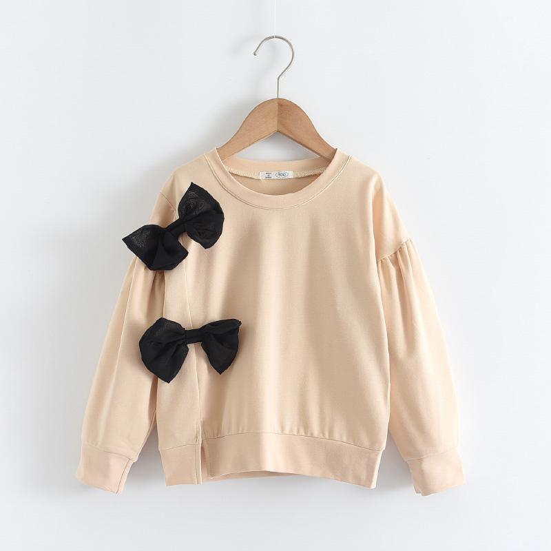 Bowknot Sweatshirt for Toddler Girl - PrettyKid