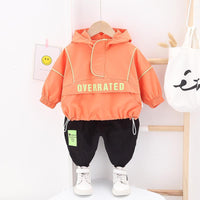 2-piece Letter Pattern Hoodie & Pants for Children Boy - PrettyKid