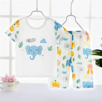 Toddler Boy Cartoon Pattern Pajamas Sets - PrettyKid