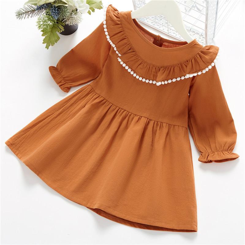 Casual Solid Dress for Toddler Girl - PrettyKid