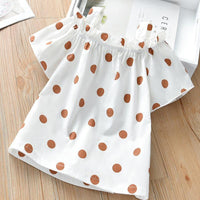 Toddler Girl Polka Dot Sling Top Children's Clothing - PrettyKid