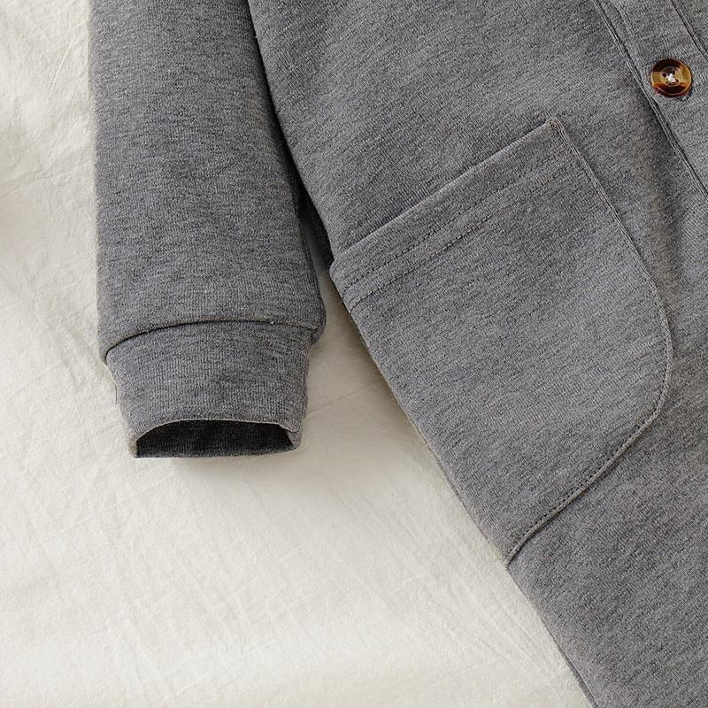 Solid Hooded Jumpsuit for Baby - PrettyKid