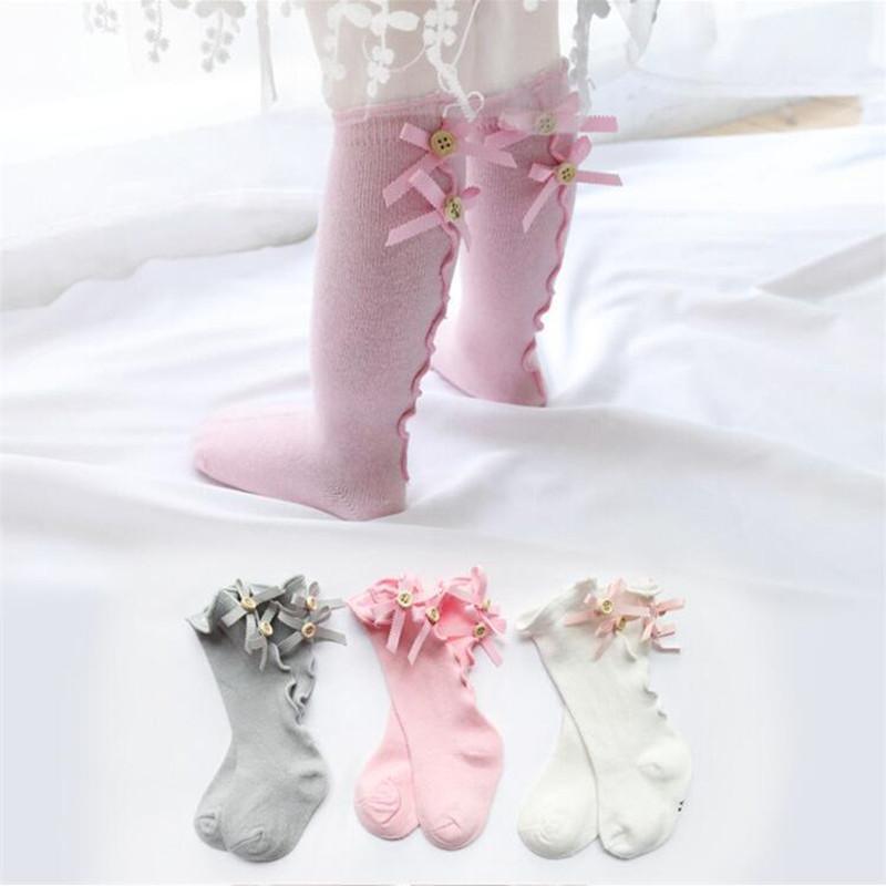 Toddler Girls Ruffle Knee-High Stockings - PrettyKid