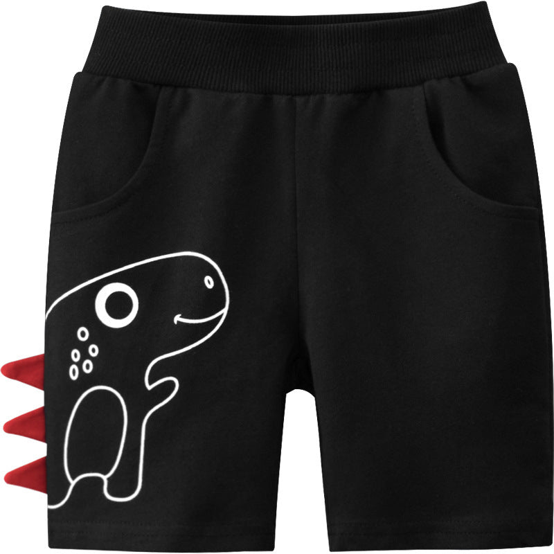 18M-9Y Toddler Boys Dinosaur Print Shorts Wholesale Boys Boutique Clothing - PrettyKid