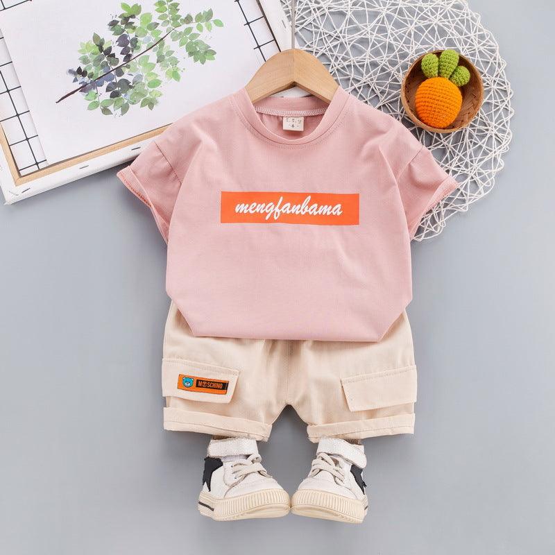 9months-4years Toddler Boy Sets Children's Clothing Two-Piece Suits Casual Summer Clothes - PrettyKid