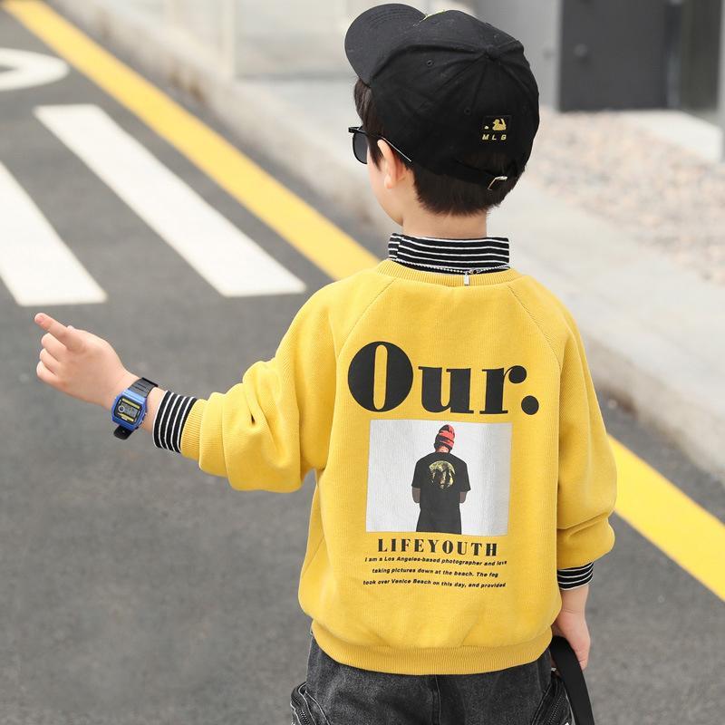 Fleece-lined Turtleneck Sweatshirt for Boy - PrettyKid