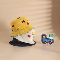 Boy Cartoon Car Print Bucket Cap Children's Clothing - PrettyKid