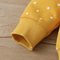 Baby Girls Yellow Dot Vest Coat Jumpsuit Pants Set Plain Baby Clothes Wholesale - PrettyKid