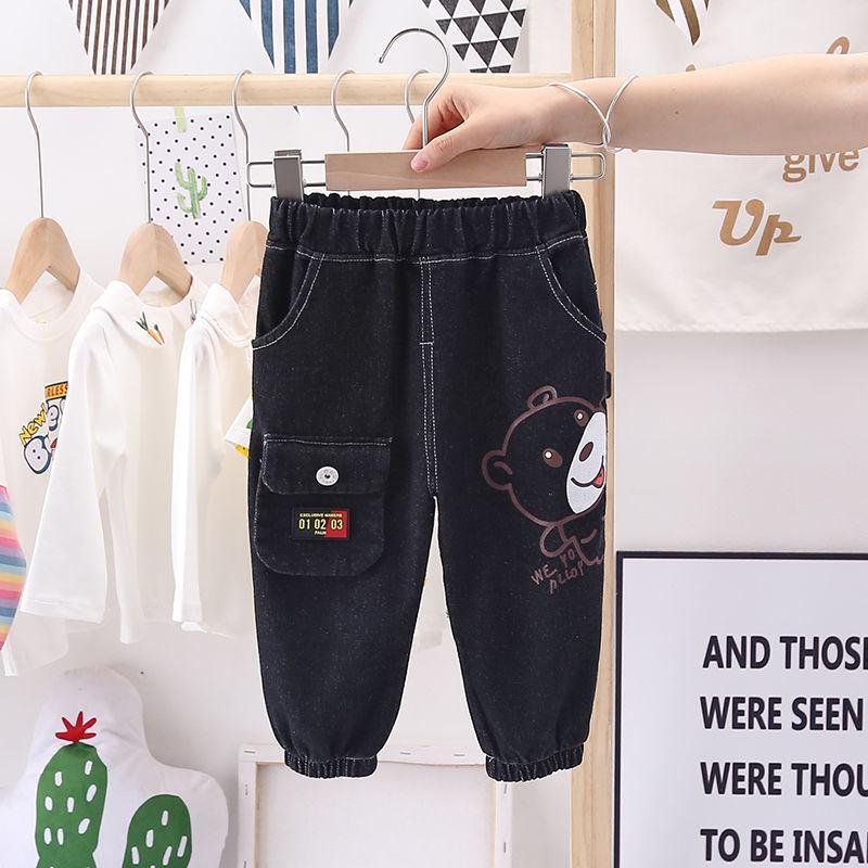 Bear Pattern Jeans for Children Boy - PrettyKid