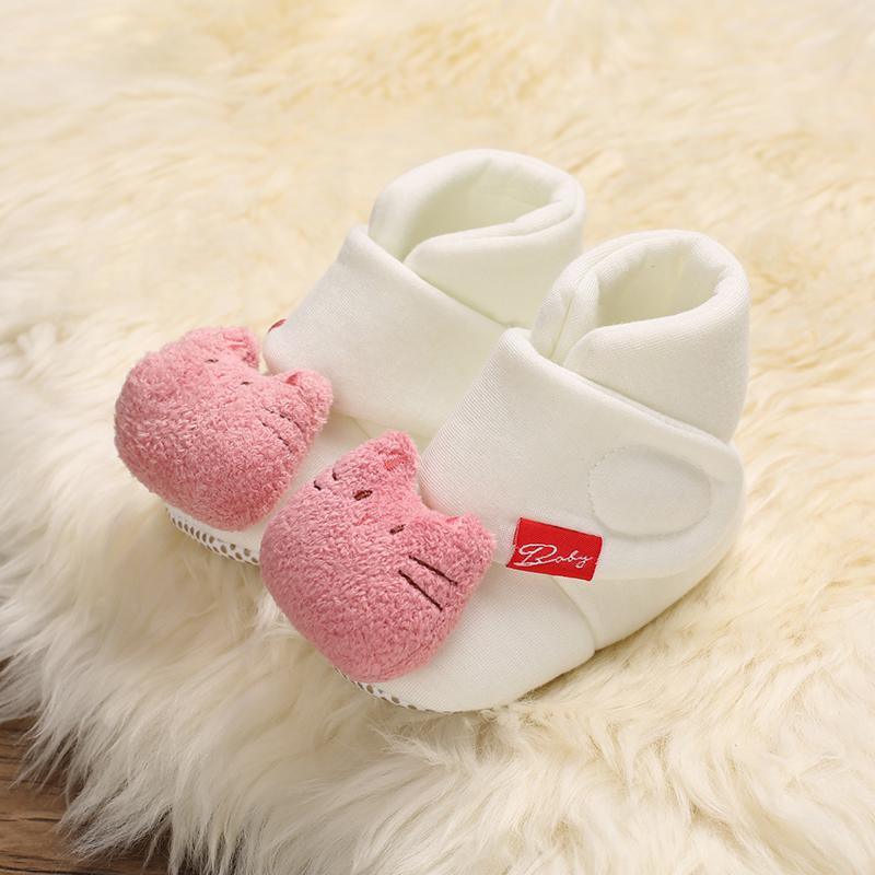 Velcro Design Cotton Fabric Shoes for Baby - PrettyKid